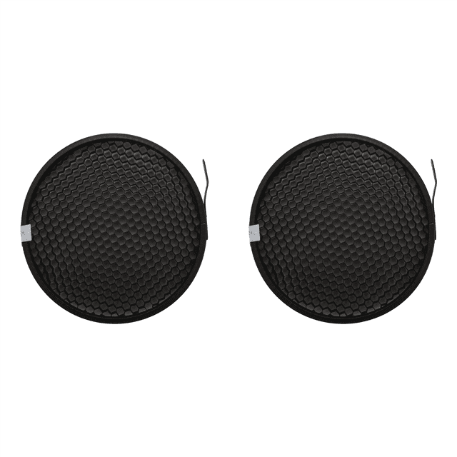 2X Photo Studio 16.8cm 60 Degree Honeycomb Grid for 7 Inch Standard Reflector Diffuser Lamp Shade Dish