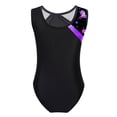 thumbnail image 2 of LiiYii Shiny Gymnastic Leotards For Girls Modern Ballet Dance Performance One Piece Outfit Purple 8, 2 of 5