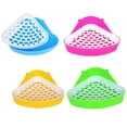 thumbnail image 2 of fastboy Multi-colors Geometric Shaped Pet Potty Toilet Corner Bedding Box Small Animal Universal Plastic Toilet, 2 of 8