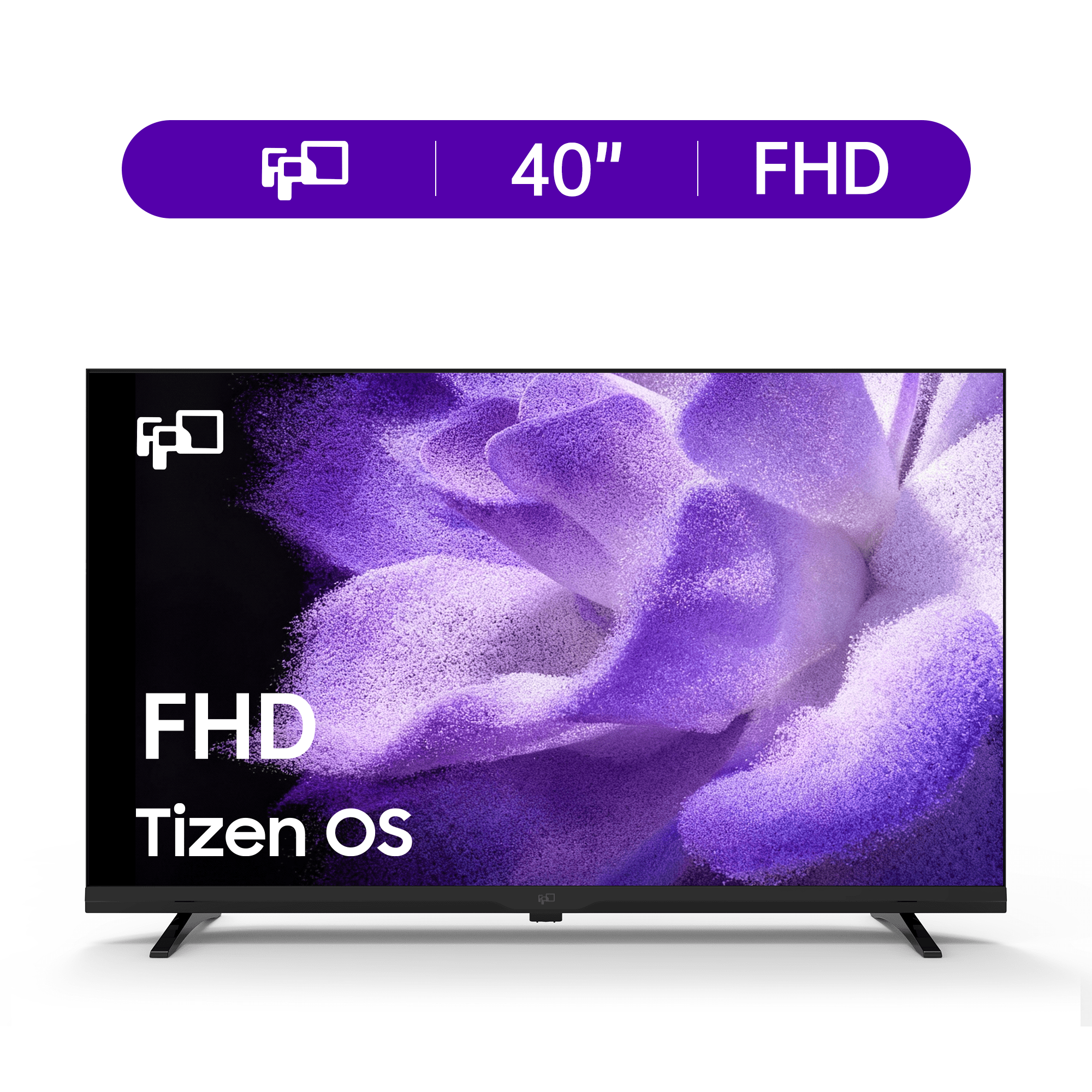FPD 40-inch Smart TV, 1080p Full HD LED Television with Tizen OS, Samsung TV Plus, Gaming Hub, Dolby Audio, HDR10, SmartThings, Miracast, Voice Control