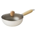 thumbnail image 2 of Linnome Titanium Ceramic Frying Pan Non Stick for Omelette One Person Food Pan Works on All Stove Tops 14.96 Inch, 2 of 6