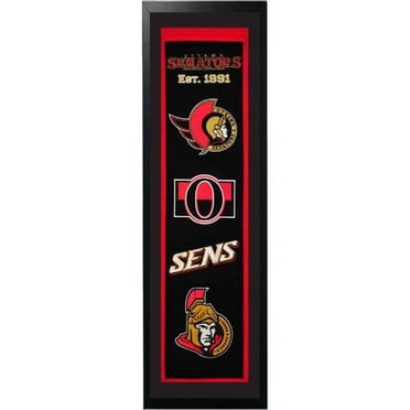 Encore Select 109-78 Senators d'Ottawa Logo Historique Bannière en Feutre - 14 x 37 Po