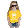 thumbnail image 4 of Chemises pour Bébé Fille Grandes Tailles Enfants Filles Imprimé Graphique Mignon Col Rond Manches Courtes T-Shirt Décontracté d'Été, 4 of 4