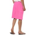 thumbnail image 3 of INSPIRE CHIC Men's Solid Board Shorts Quick Dry Swim Trunks with Elastic Waist & Drawstring 30 Pink, 3 of 7