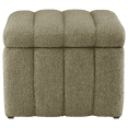 thumbnail image 4 of Bouclair Pouf de Rangement en Tissu Kaki, 4 of 5