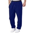thumbnail image 1 of Kcodviy Mens Fleece Lined Sweatpants Men Home Pants Wide Straight Leg Pants Tech Pants Men Bottom Sweatpants Joggers Pants Stocking Gift Workout High Waisted Yoga Pants with Pockets, 1 of 9