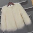 thumbnail image 3 of LSLJS Fashion Women's Faux Short V-neck Solid Long Sleeved Coat Versatile Premium Top, 3 of 4