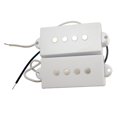 thumbnail image 1 of lionlar Electric Bass Open Humbucker Pickups Bridge Neck for 4-String Bass White, 1 of 5
