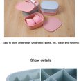 thumbnail image 5 of relayinert Plastic Closet Underwear Organizer Drawer Divider Bras Container Case Sock Ties Storage Box No.01, 5 of 5