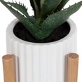 thumbnail image 4 of hometrends Parmalee Agave Ribbed White Pot, 4 of 9