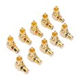 thumbnail image 3 of 5 Pairs  Right Angle Adapter, Gold Plated 90 Degree  Male To  Female Adapter Plug Connector For Audio Video AV TV, 3 of 8