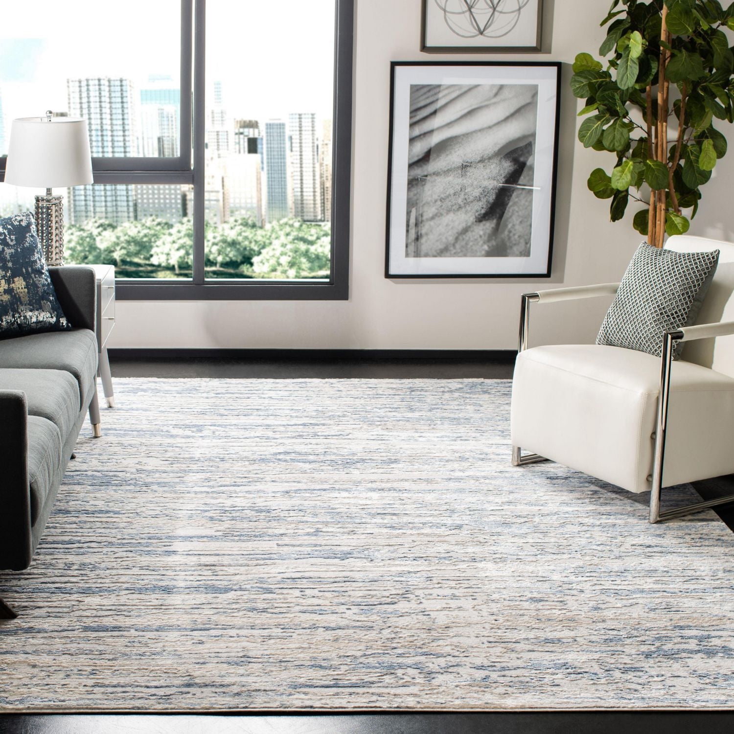 SAFAVIEH Amelia Lester Abstract Distressed Area Rug