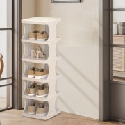 EGNMCR Shoe Rack Concise Shoe Rack Multi-Layer Household Doorway Shoe Storage Rack Dormitory Rental Room Shoe Storage Rack Concise Shelf Plastic Six Tier Shoe Rack