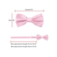 thumbnail image 4 of INSPIRE CHIC Accessoires de Nœud Papillon pour Homme Sangle Ajustable Formel Uni Smoking Pré-Noué Rose, 4 of 5