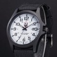 thumbnail image 3 of Montre-bracelet pour Hommes à Date en Acier Inoxydable, Sport Militaire, Analogique, Quartz, Armée, BK&WH, 3 of 4