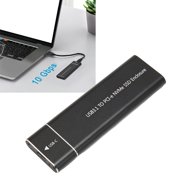 M.2 NVMe SSD Enclosure 2TB USB 3.1 Type C, High Speed 10Gbps, Aluminium Alloy, Widely Compatible with Win 7/8/8.1/10, , OS X, UASP Protocol