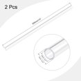 thumbnail image 2 of Unique Bargains Tube Rond en Acrylique Rigide Transparent 10mm ID x 12mm OD x 305mm Lot de 2, 2 of 6