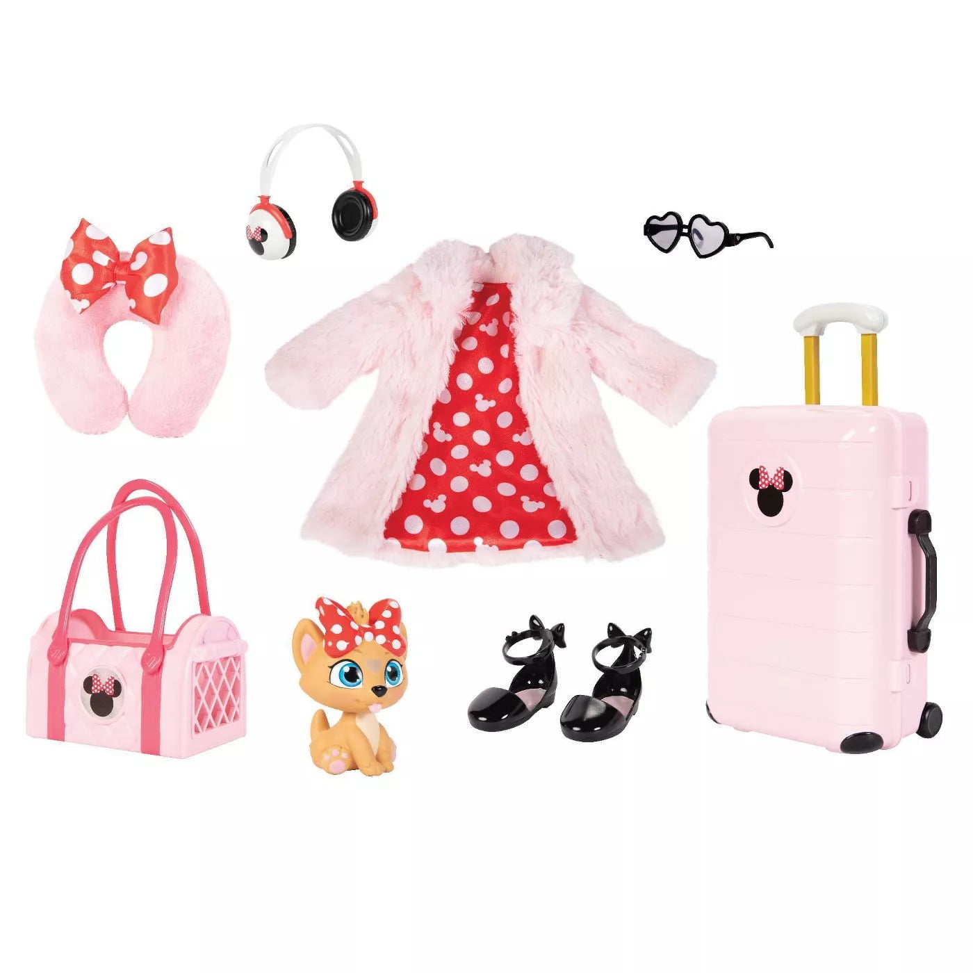 その他 Ever-ybody Loves Minnie! Disney ILY 4ever 18″ Minnie Mouse Travel Set Inspired Deluxe