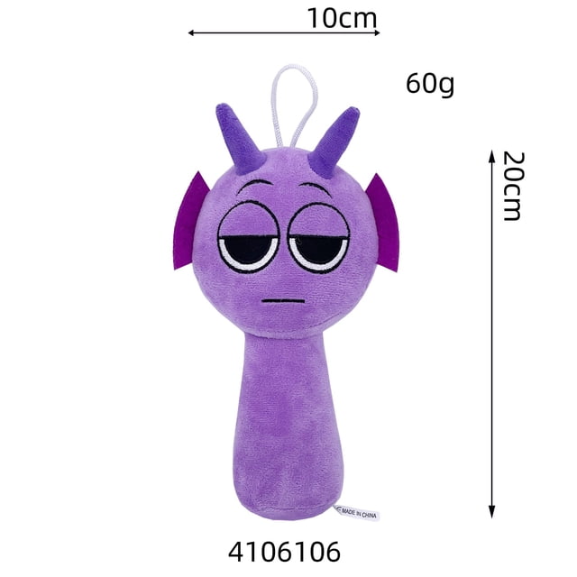 Sprunki Plush Game-Related Plush Toys Purple