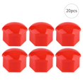 thumbnail image 2 of 20pcs 21mm Écrou Roue Auto Moyeu Vis Protection Anti-Vol Couvercle Bouchon Rouge, 2 of 11