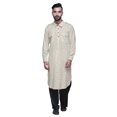 thumbnail image 2 of Atasi Mens Rayon Pathani Kurta Solid Salwar Set Printed Punjabi Kurta For Men, 2 of 5