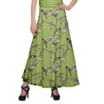 thumbnail image 1 of Moomaya Jupe Longue Imprimée pour Femmes Jupe Portefeuille Longue Filles Tenue Décontractée Vêtements, 1 of 6