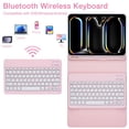 thumbnail image 3 of Étui pour Tablette pour Pro 11 M4 2024, Étui Clavier avec Clavier Détachable Magnétique Rétroéclairé 7 Couleurs, Étui de Protection pour Tablette, 3 of 7
