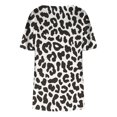 thumbnail image 4 of Birdeem Blouse Décontractée à Manches Courtes Imprimée pour Femmes, Grande Taille, à Volants, Col en V, 4 of 6