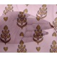 thumbnail image 4 of oneOone Viscose Chiffon Fabric Leaves & Paisley Block Print Fabric BTY 42 Inch Wide, 4 of 4