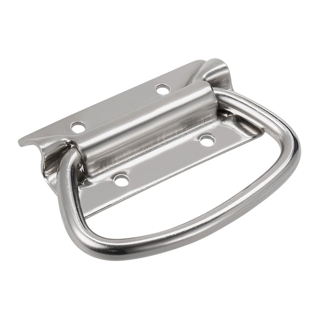 Unique Bargains Boîte à Outils en Acier Inoxydable 86mmx46mm 201 Poignée de Tirage Argentée