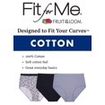 thumbnail image 2 of Fit for Me Womens Plus Heather Assorted Cotton Hi-Cut Underwear, 6 Pack, 12, 2 of 3