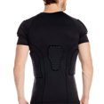 thumbnail image 3 of Men's Padded Compression Shirt Protective Shirt Rib Chest Protector for Football Paintball Baseball, 3 of 8
