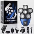 thumbnail image 1 of Toytexx Rasoir Électrique 5-en-1 pour Hommes, Rasoir Rotatif Flottant 6D avec Écran LED, Trousse de Soins Rechargeable par USB, Utilisation Humide et Sèche, Couleur Aléatoire, 1 of 14