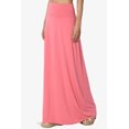 thumbnail image 3 of Jupe Longue Maxi Décontractée en Jersey Drapé pour Femmes Taille Pliable, 3 of 7
