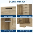 thumbnail image 4 of Towallmark Armoire Garde-Robe en Bois avec 4 Tiroirs, Porte et Tringle - Armoire de Rangement Moderne et Commode pour l'Organisation de la Chambre - Couleur Bois Naturel, 4 of 8