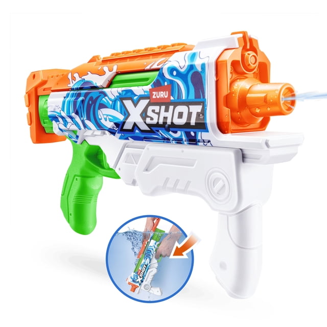 XSHOT Fast-Fill Skins Hyperload Water Blaster Waves