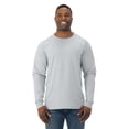 thumbnail image 1 of Jerzees Mens DRI-POWER Active Long Sleeve Crew T-Shirt, S, Ash, 1 of 7