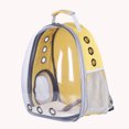 thumbnail image 1 of Pet Carrier Backpack, Transparent Window Large Space Cat Backpack Carrier Breathable  for Dogs for Walking Black,Yellow, 1 of 8