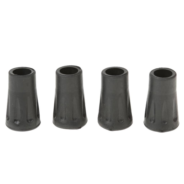 4 X Tampons d'Asphaltage Tampons en Caoutchouc Amortisseur Embouts en Caoutchouc pour Poteaux de Randonnée, Faits de Caoutchouc Noir durable, Environ 4 cm (1,57 Pouces) en Taille. Idéal pour Protéger les Embouts de Poteau et Améliorer la traction sur les surfaces Dures. l'Ensemble Comprend Quatre Embouts de Poteau de Randonnée.