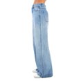 thumbnail image 4 of Gupgi Women's Jeans, All-Match Breathable Wide-Leg Pants with Pockets, 4 of 9