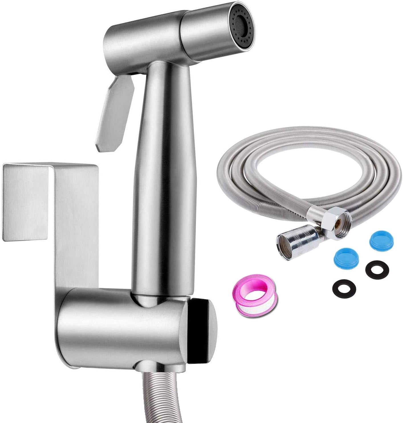 Bidet Sprayer For Toilet, Ergonomically Designed Rust-Proof Tool, Multiple Uses Including Personal Hygiene And Diaper Spraying, Save Water With Adjustable Water Pressure