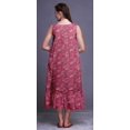 thumbnail image 4 of Bimba Pink3 Floral Roses & Ranunculus Cotton Nightgowns For Women Mid-Calf Printed Sleepwear Night Dress X-Small, 4 of 6