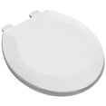 thumbnail image 4 of Mainstays Plastic Toilet Seat in White, 4 of 6