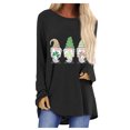 thumbnail image 1 of QIPOPIQ T-Shirts à Manches Longues pour Femmes à Col Rond T-Shirts de la Saint-Patrick Tunique Shamrock T-Shirt Imprimé T-Shirt Vert Chanceux T-Shirts de la Saint-Patrick T-Shirt à Col Rond T-Shirts de Fête Offres, 1 of 5