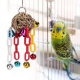 thumbnail image 1 of Bird Toy, Chewing Biting Bird Hanging Toy, Hanging Tooth Bird Hanging Toy Parrots Cage Bird Straw Toy For Pet Bird Toy, 1 of 8