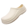 thumbnail image 1 of Men Closed Round Toe Slip On Platform Chef Shoes Non Slip Oil Resistant Waterproof Comfortable Work Garden Nurse Shoes with Lightweight Kitchen Cushioned Shoes ﻿, 1 of 1