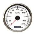 thumbnail image 1 of Compteur de Vitesse GPS Universel 110mm 0-200km/h pour Voiture avec Rétroéclairage Rouge et Jaune 12V/24V, Haute Précision, 1 of 7