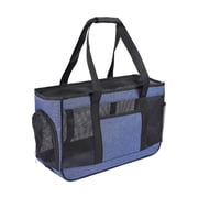 Amzcrzy Soft-Sided Pet Carrier - Cat Carriers Dog Carrier Bags, 17×7.5×11.4 Inch Soft Mesh Tightly Lining Pet Travel Bag Portable Breathable Travel Carriers for Small Medium Cats Dogs Puppies