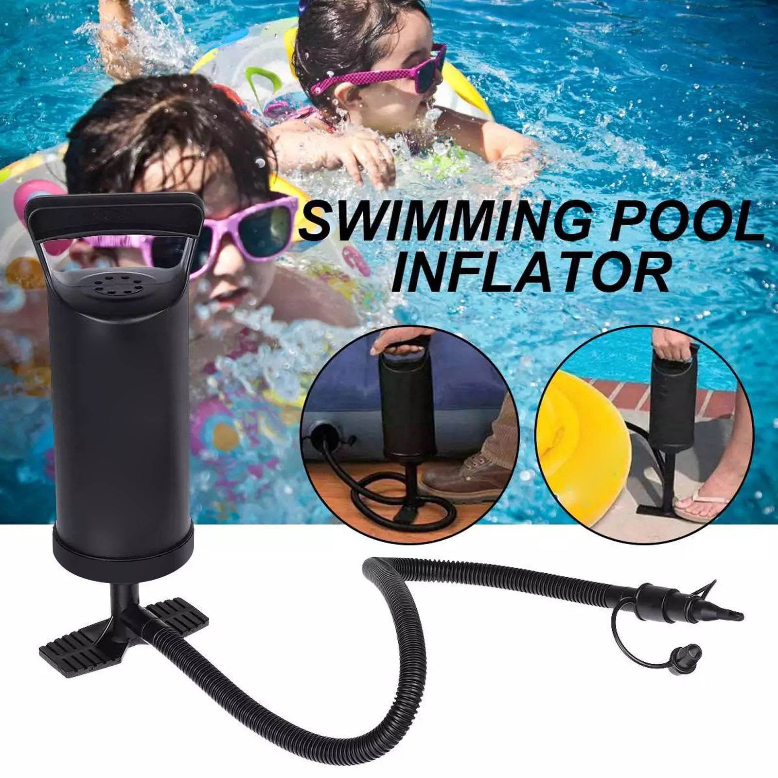 Key Card Raft Portable Manual Air Pump for Inflatable Pool Toys, Swimming Rings ...