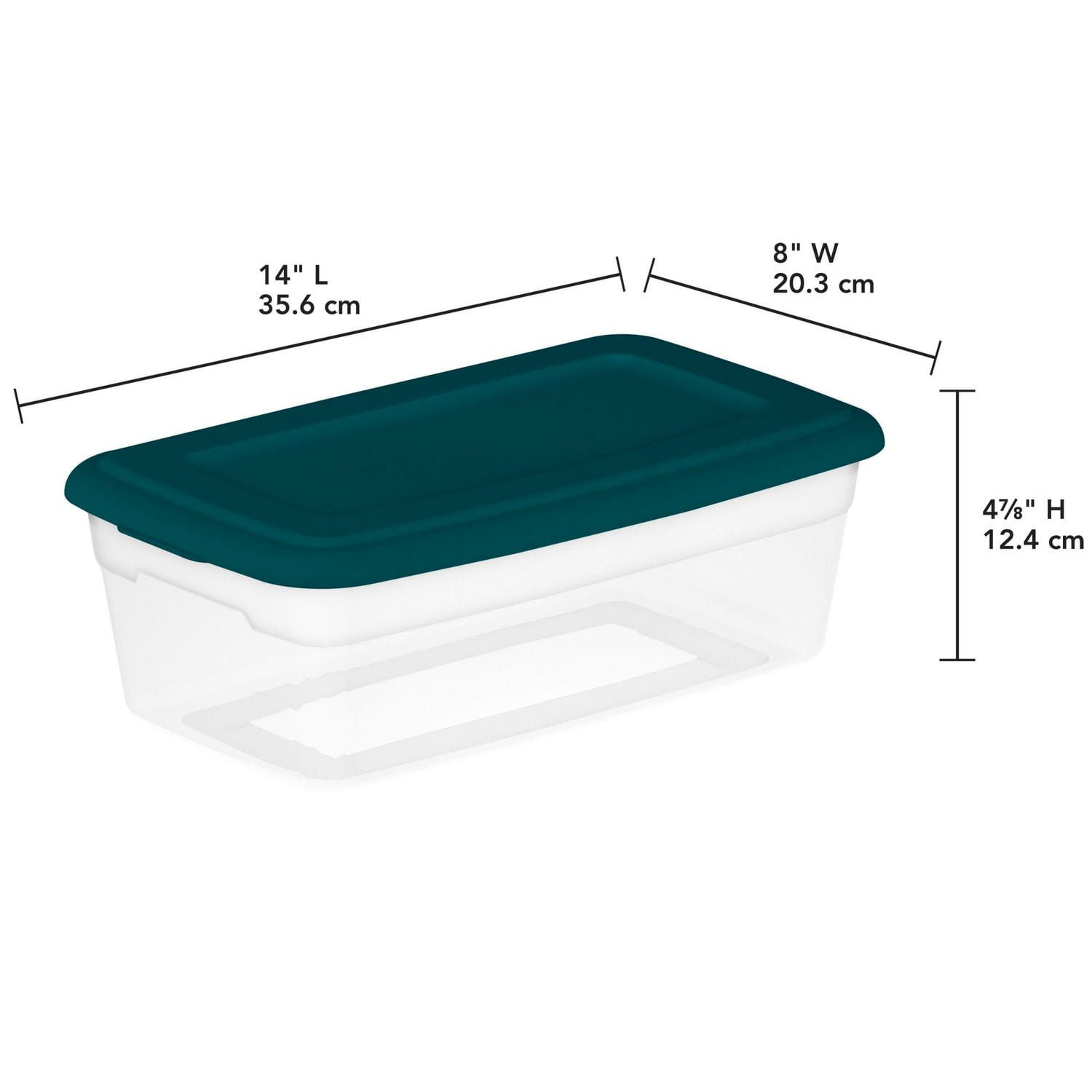 Sterilite Ensemble de (10) Boîtes 5.7L - Bleu